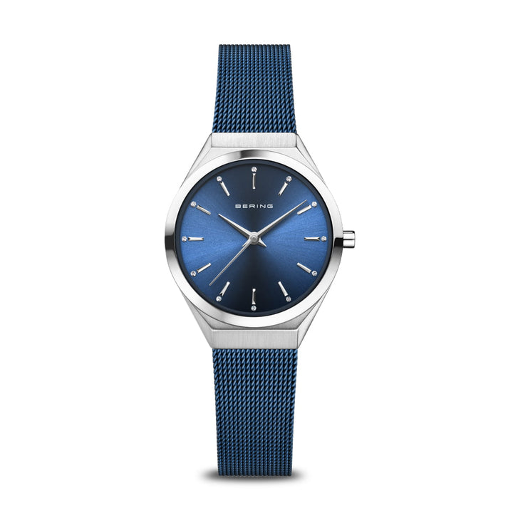 bering unisex horloge blauwe wijzerplaat - 18729-307