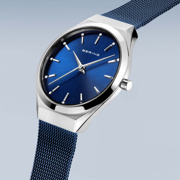 bering unisex horloge blauwe wijzerplaat - 18729-307