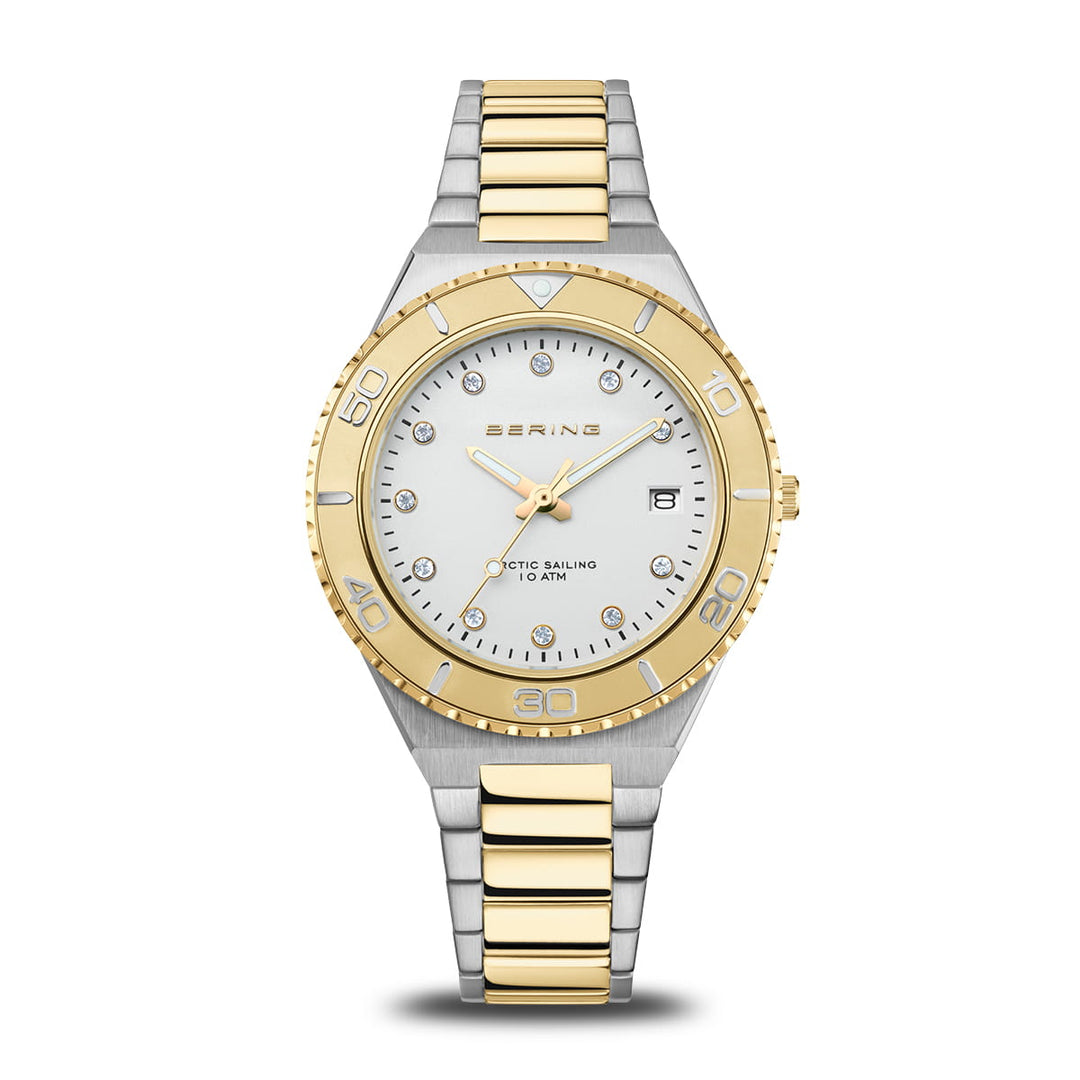 Bering dames horloge witte wijzerplaat - 18936-710