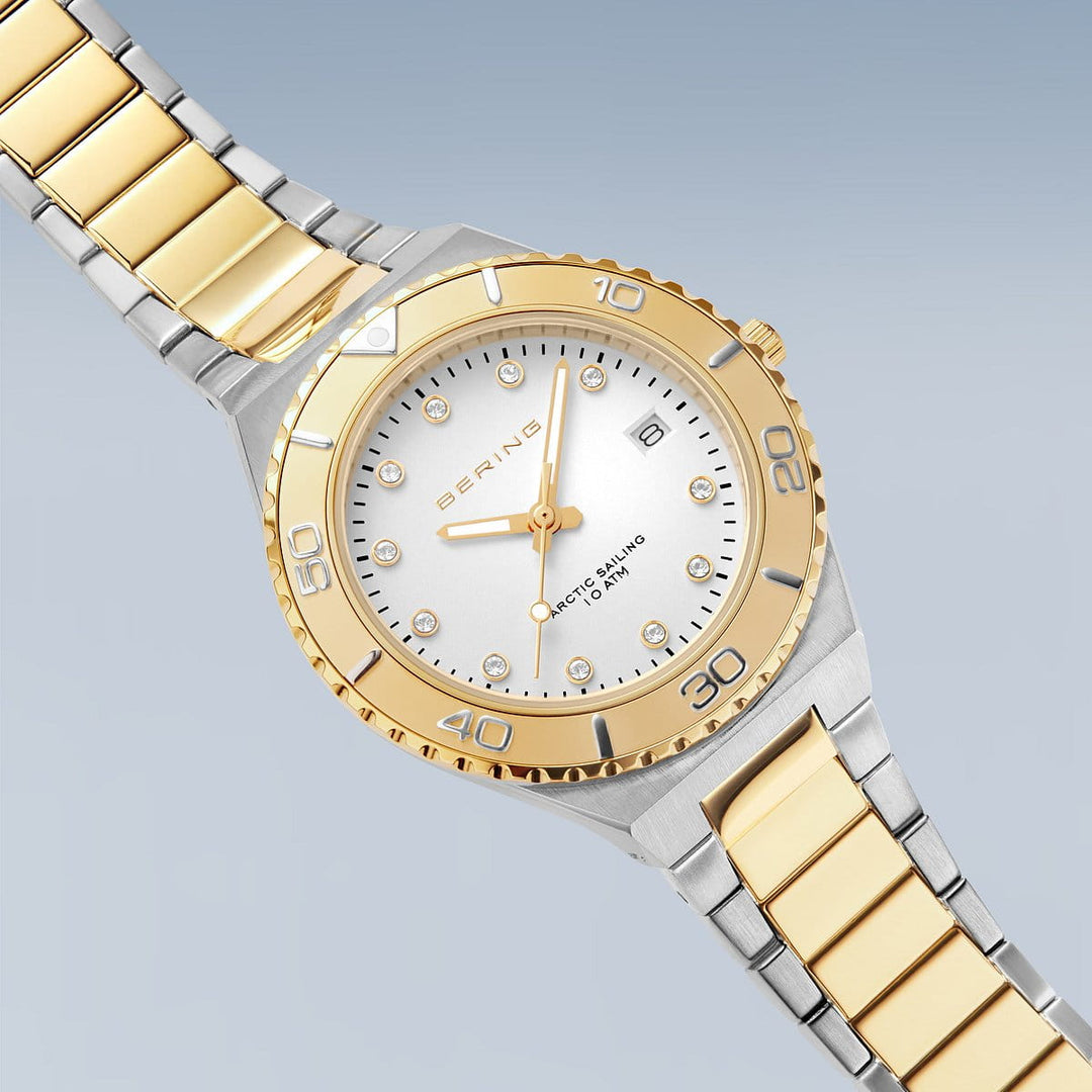 Bering dames horloge witte wijzerplaat - 18936-710