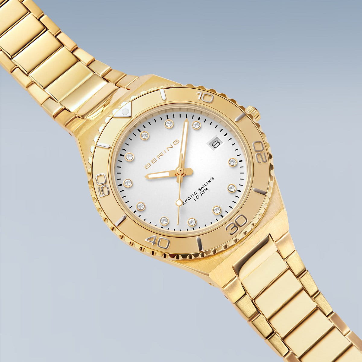 bering reloj de mujer esfera blanca - 18936-734