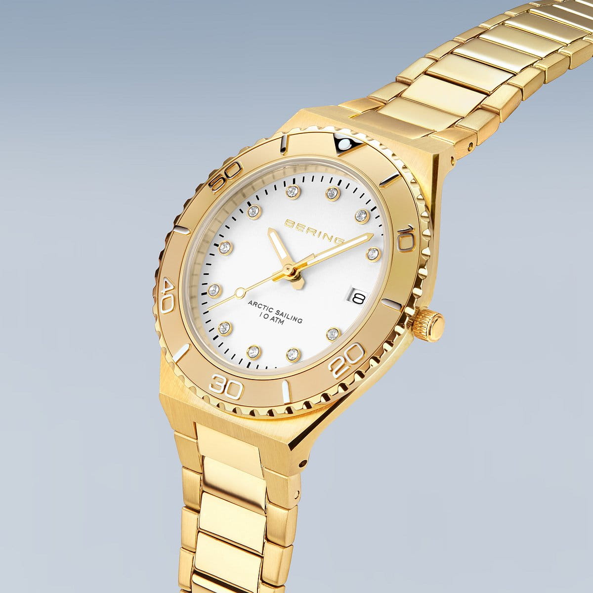 bering reloj de mujer esfera blanca - 18936-734