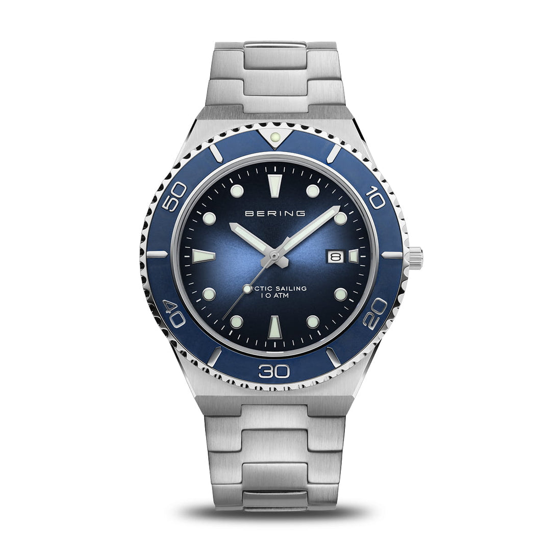 bering heren horloge blauwe wijzerplaat - 18940-707
