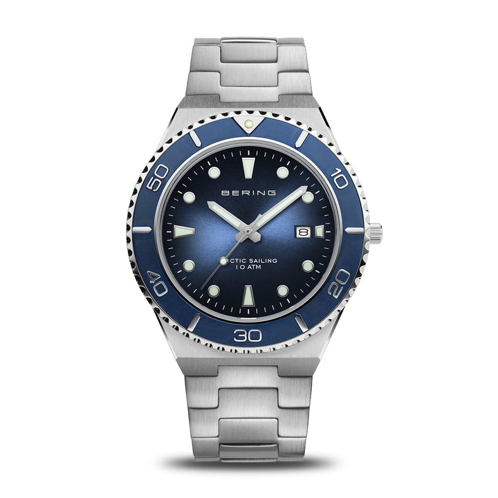bering heren horloge blauwe wijzerplaat - 18940-707