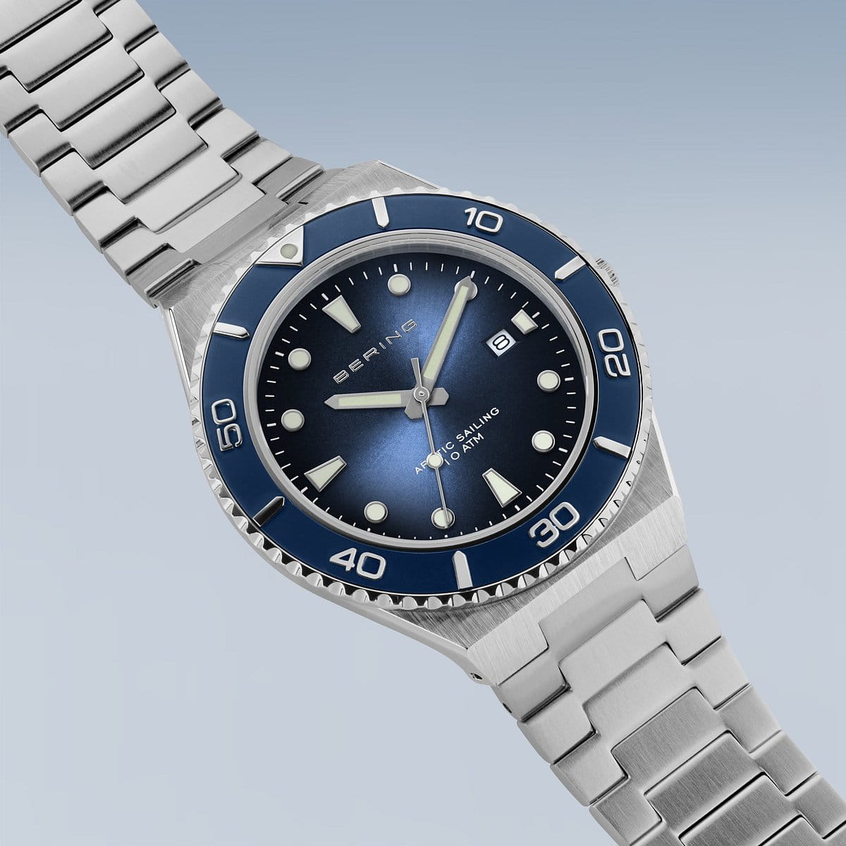bering reloj de hombre esfera azul - 18940-707