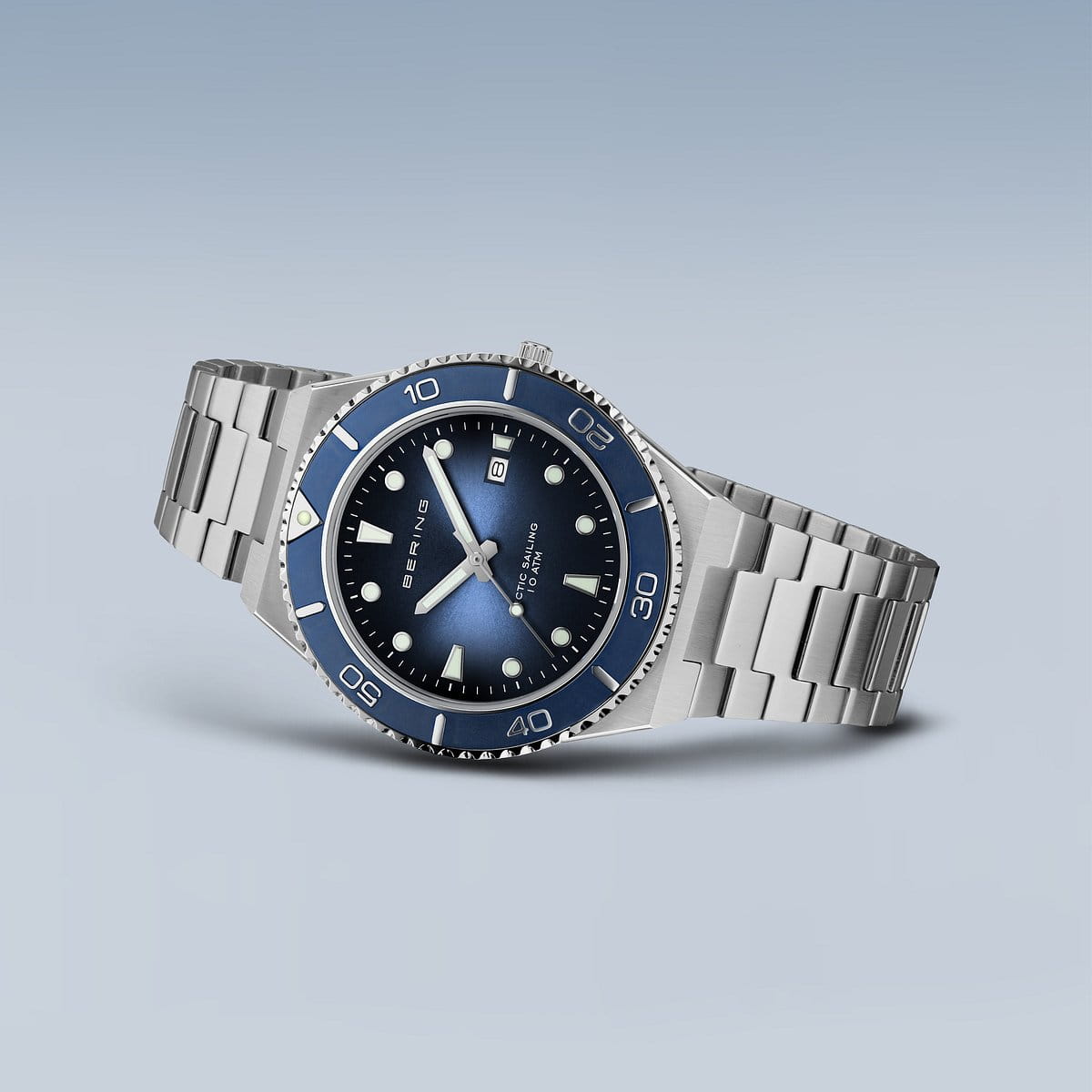 bering reloj de hombre esfera azul - 18940-707