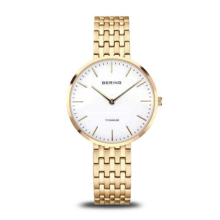 bering dames horloge witte wijzerplaat - 19334-334