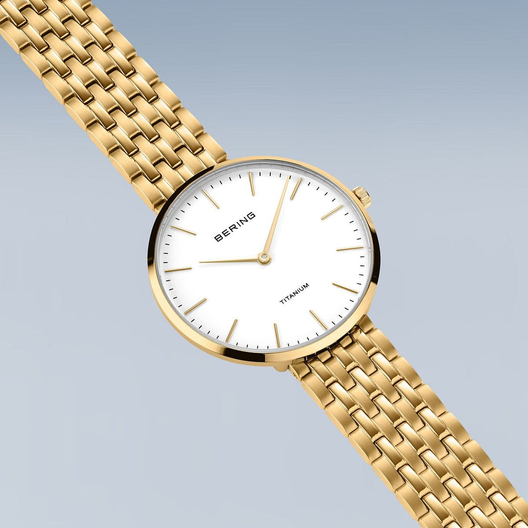 bering dames horloge witte wijzerplaat - 19334-334