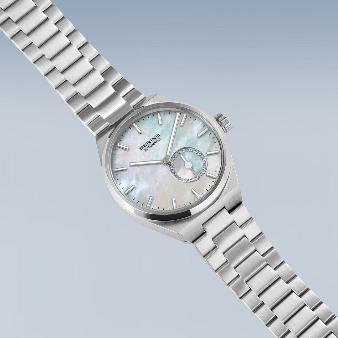 bering dames horloge witte wijzerplaat - 19435-704