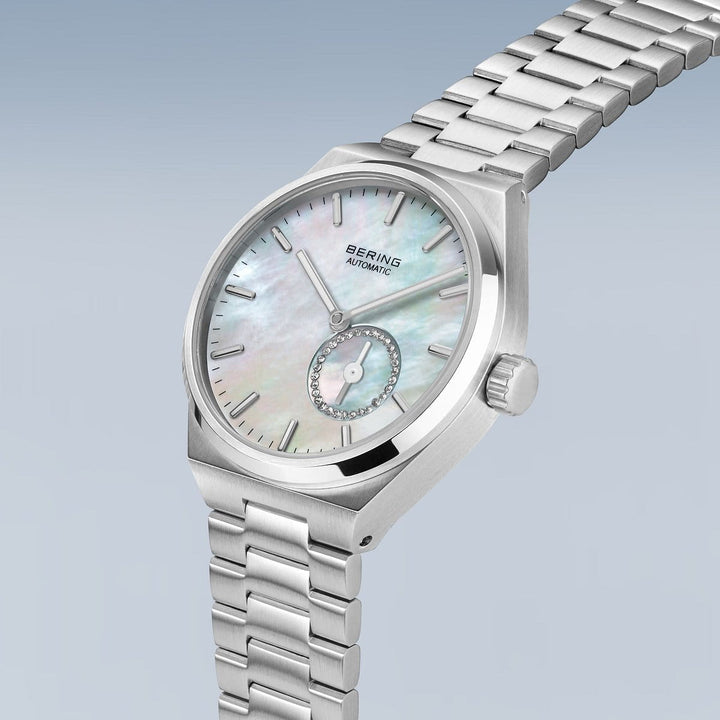 bering dames horloge witte wijzerplaat - 19435-704