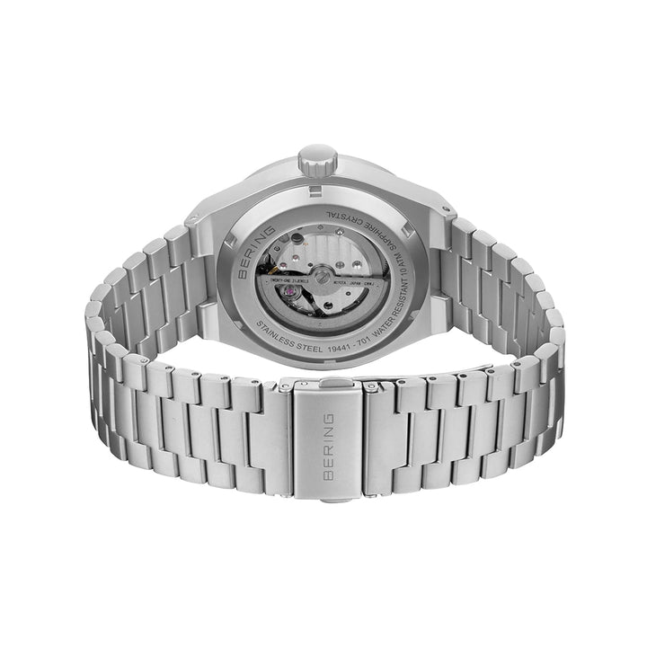 Bering heren horloge oranje wijzerplaat - 19441-701