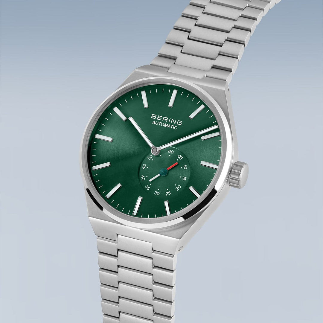 Bering heren horloge groene wijzerplaat - 19441-708