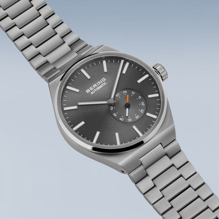 bering heren horloge grijze wijzerplaat - 19441-777