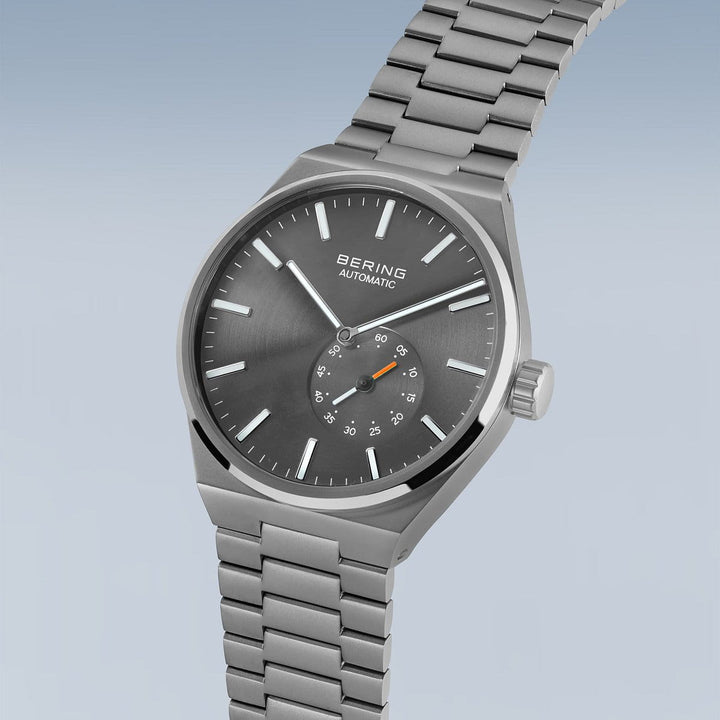 bering heren horloge grijze wijzerplaat - 19441-777