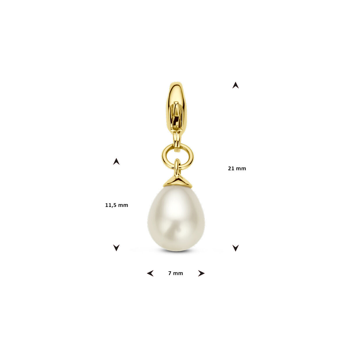 charm perla 14K oro amarillo