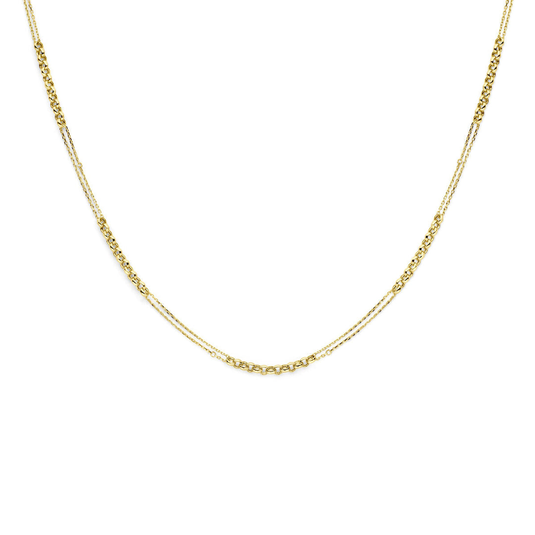 Gouden dames ketting 14K