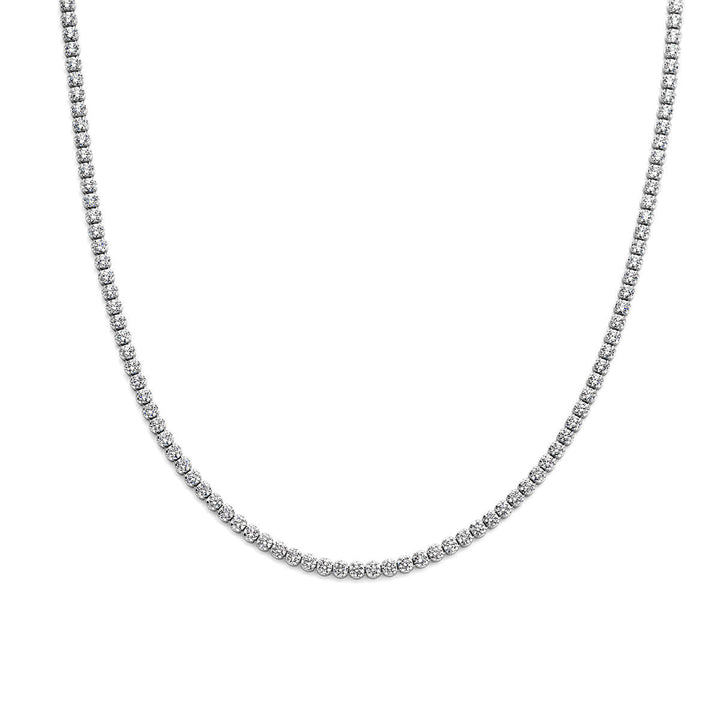 tenniscollier zirkonia 2,5 mm 40 + 5 cm zilver gerhodineerd