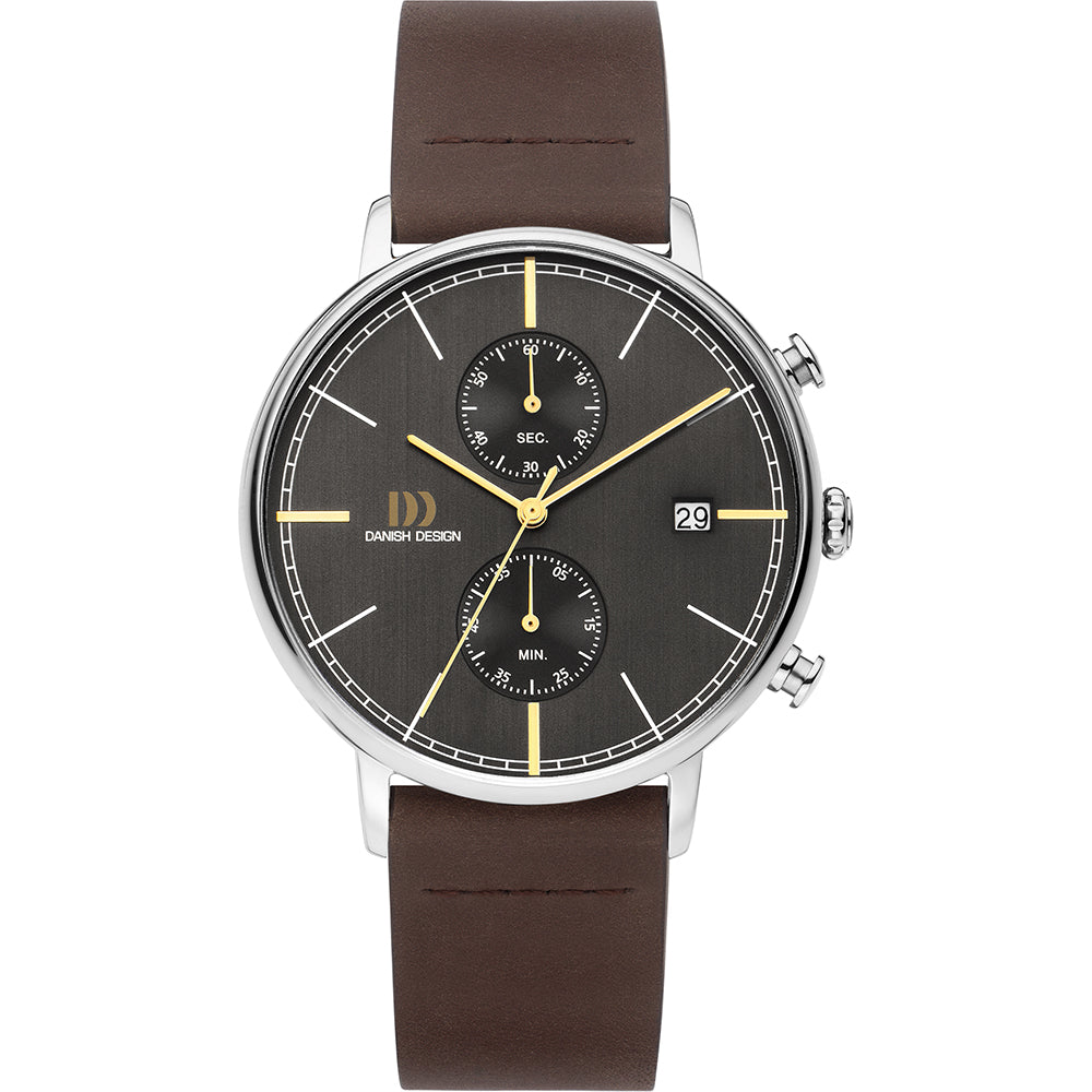 Danish design heren horloge grijze wijzerplaat - IQ23Q1290