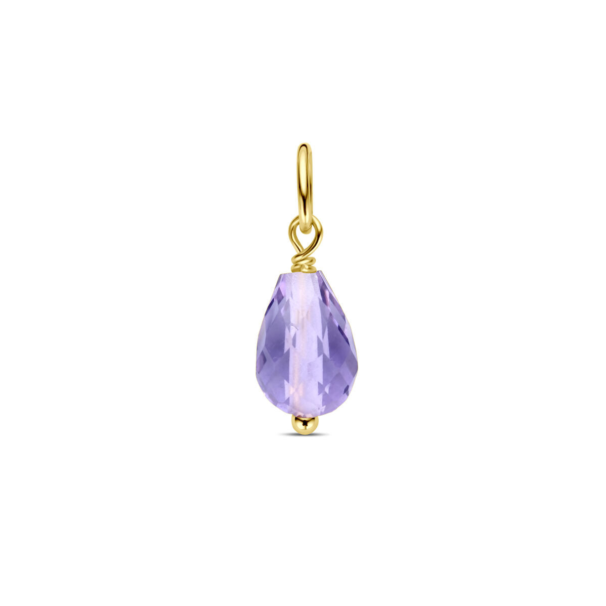 colgante de amatista 14K oro amarillo