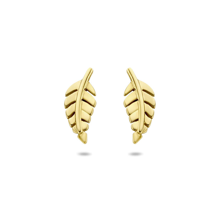 oorknoppen veer 14K geelgoud