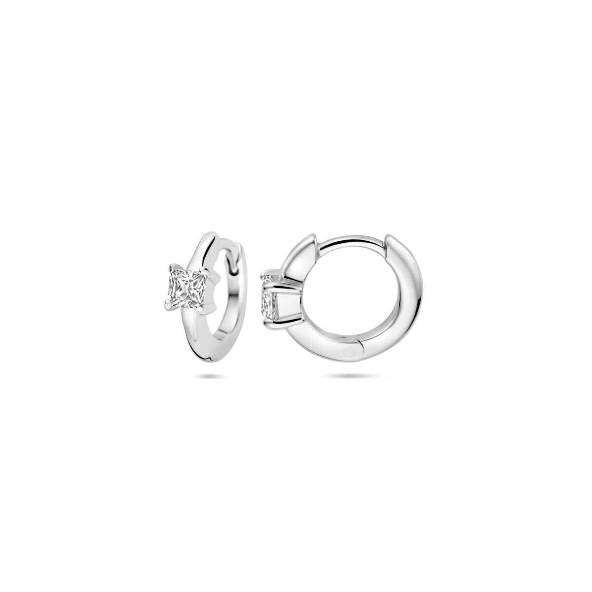 aros de circonita 10,5 mm plata rodiada