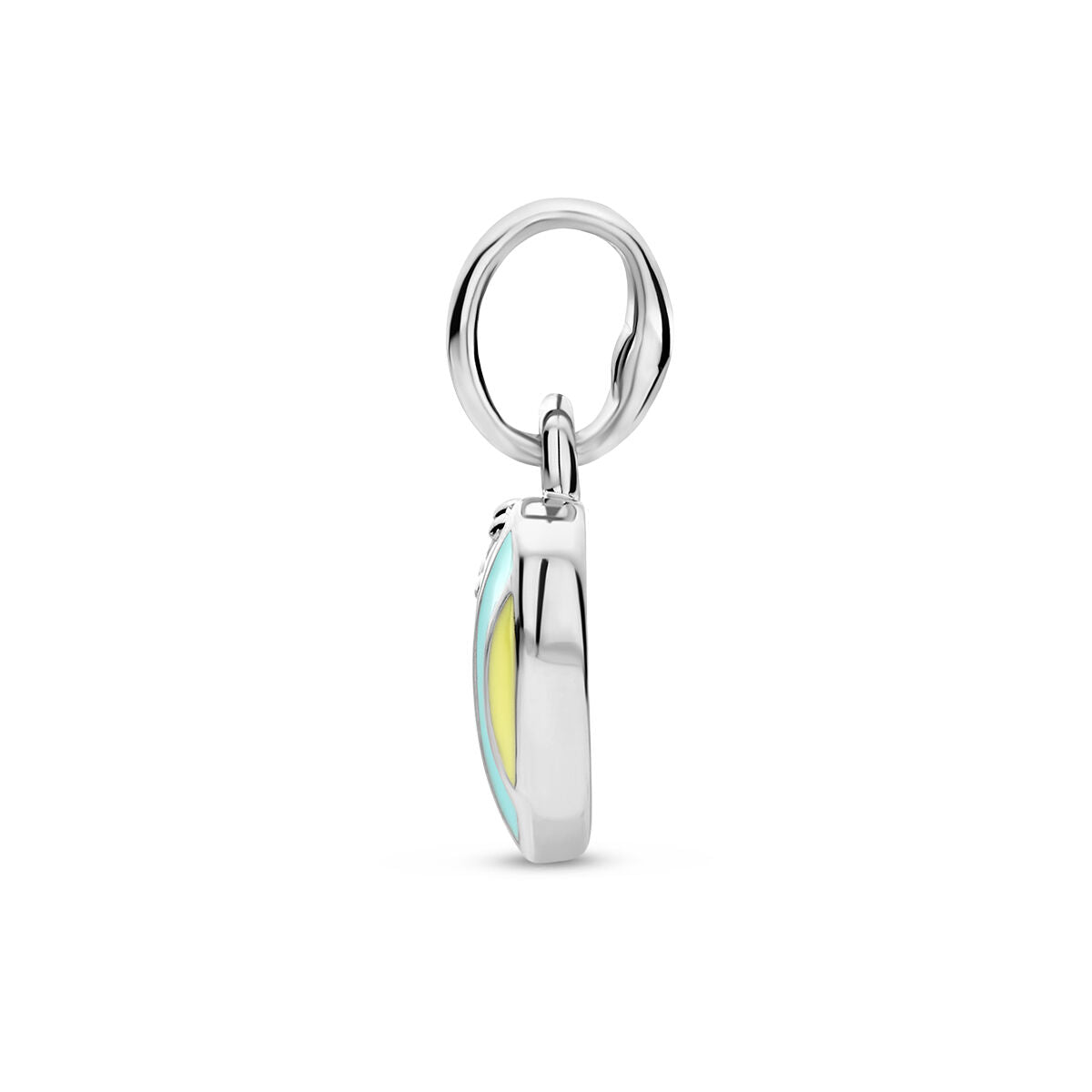 colgante corazón y circonita plata rodiada