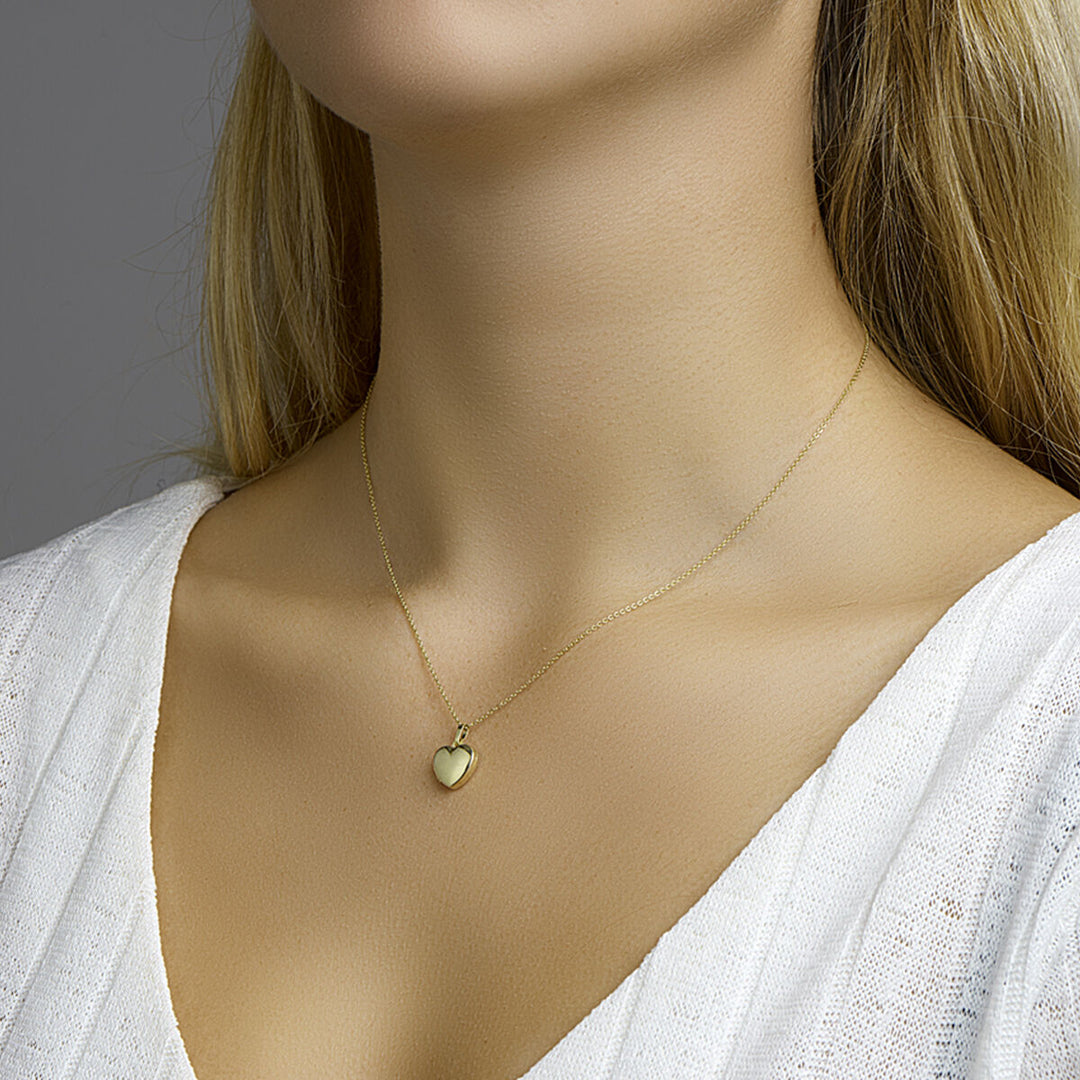 medaillon hart 14K geelgoud