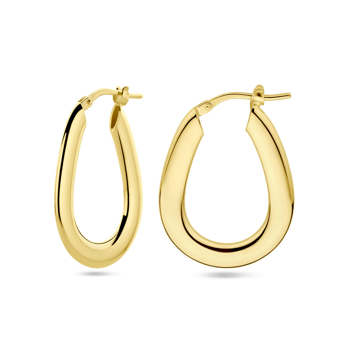 aros 1 micrón plata chapado en oro amarillo