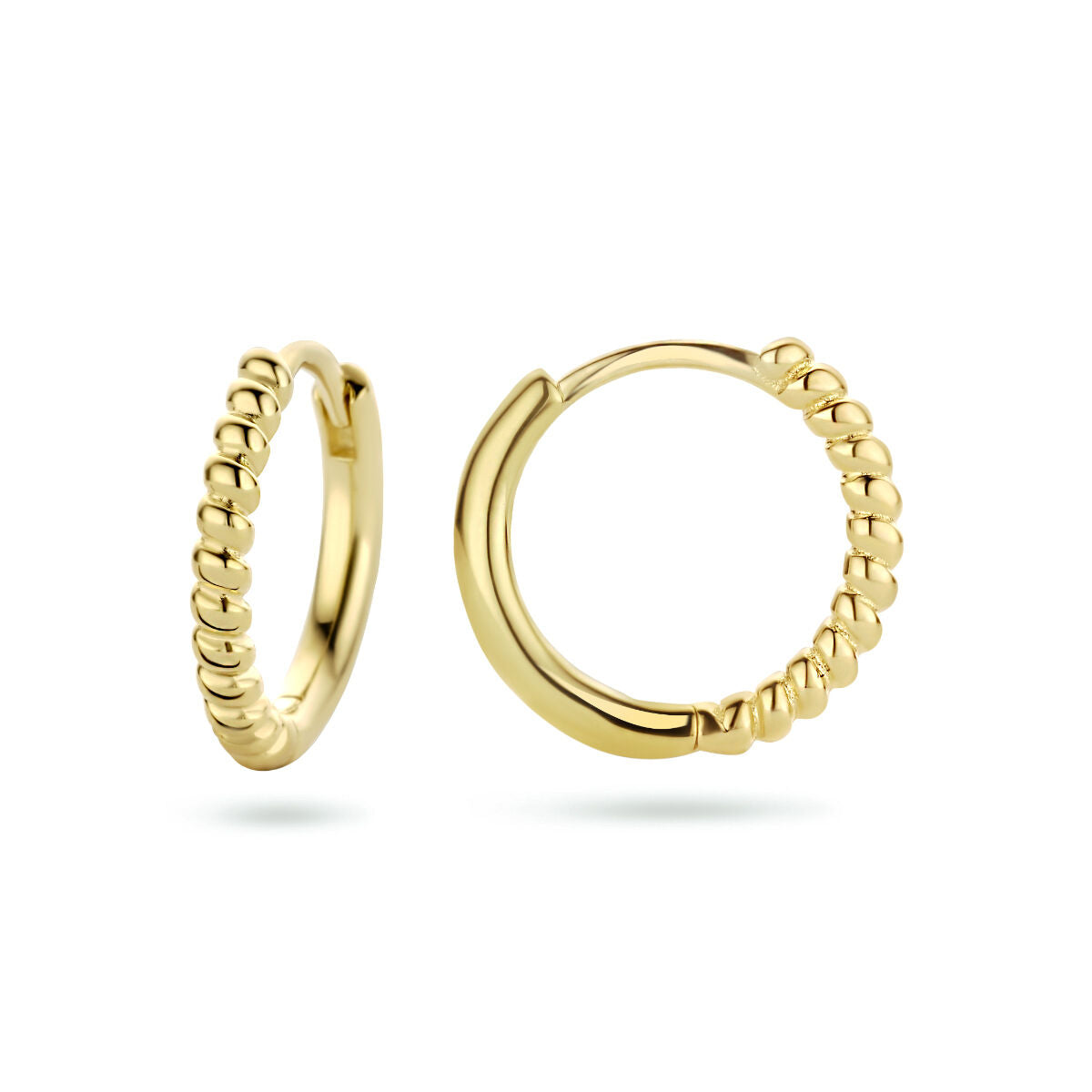 aros 1 micrón plata chapado en oro amarillo
