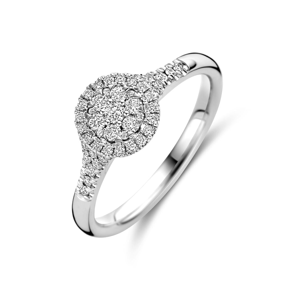 ring diamant 0.36ct h si 14K witgoud