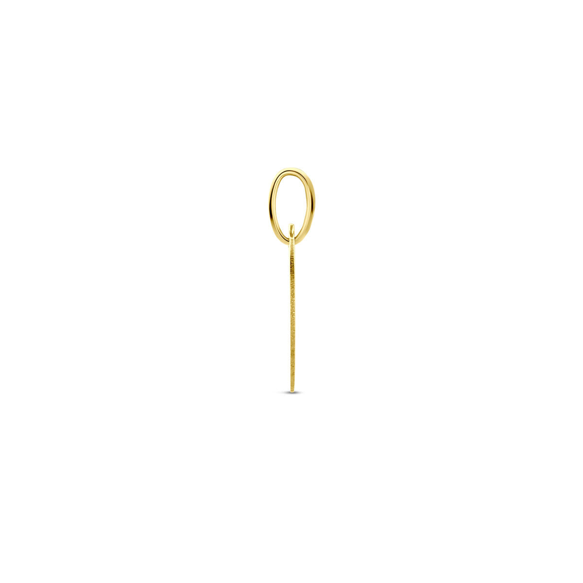 colgante redondo chapado en oro amarillo – 9k