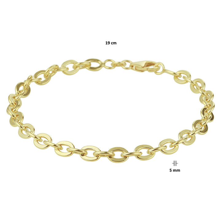 ancla 5,0 mm oro amarillo (oro amarillo con núcleo de plata)