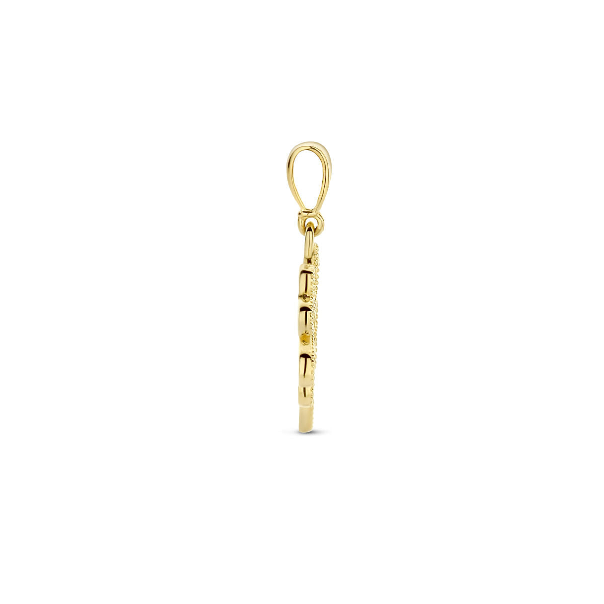 colgante trébol 14K oro amarillo