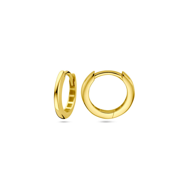 klapoorringen 12.5 mm 14K geelgoud