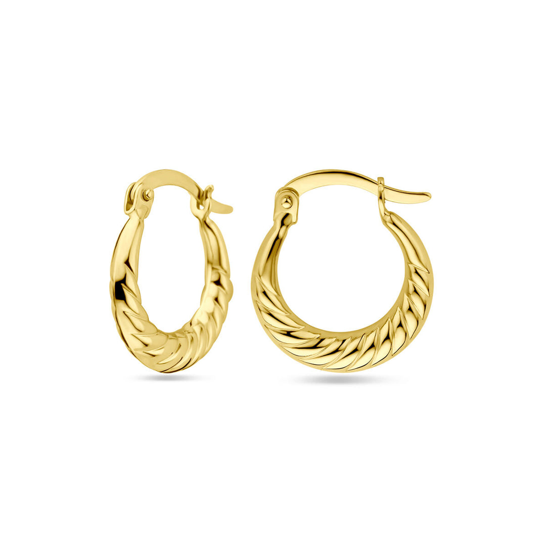 oorringen 17 mm 14K geelgoud