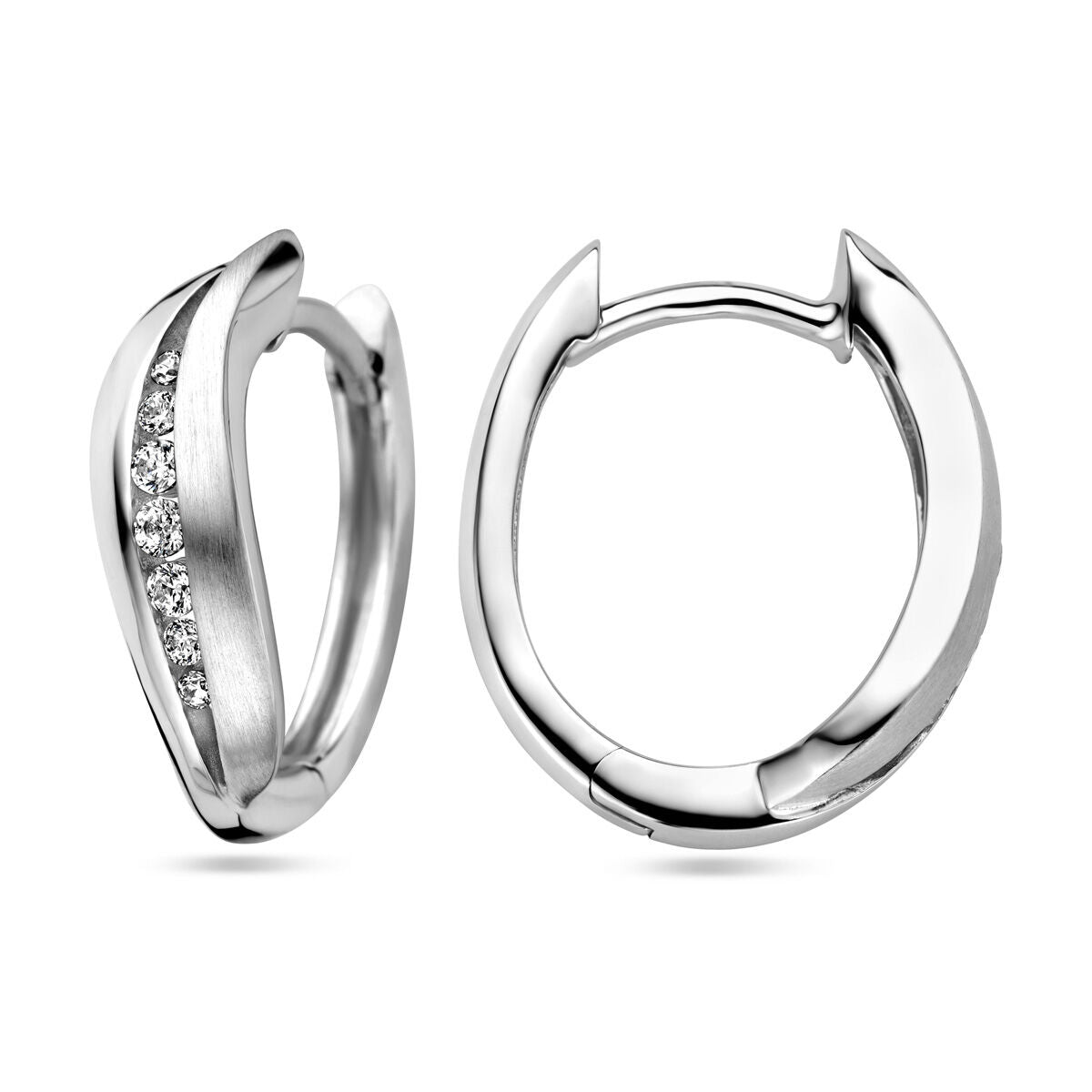 aros de circonita plata rodiada