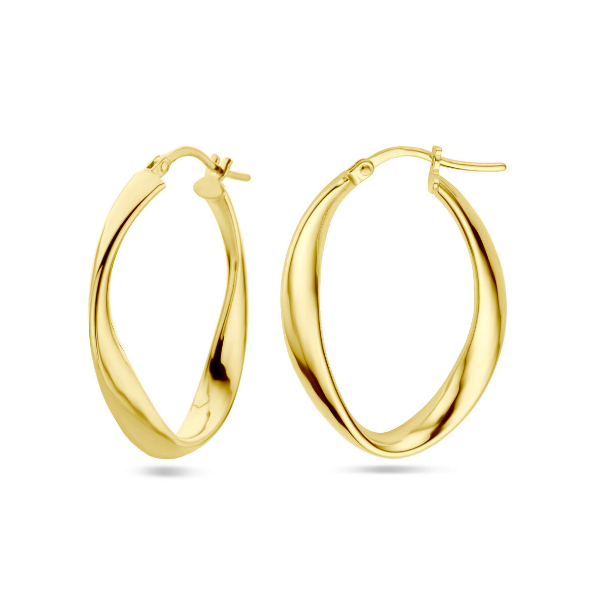 aros 1 micrón plata chapado en oro amarillo