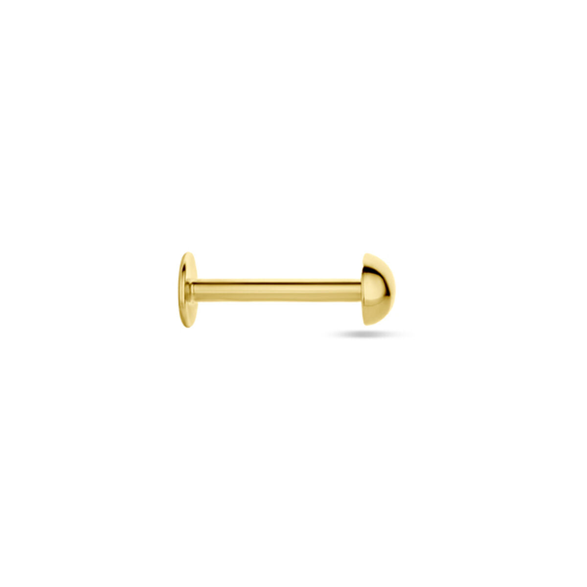 piercing de fondo plano 3 mm 14K oro amarillo