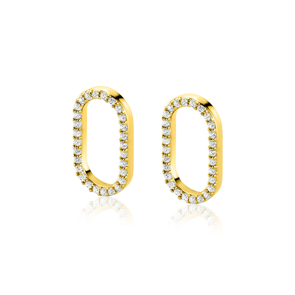 Zinzi Pendientes Chapado en Oro Zich2444