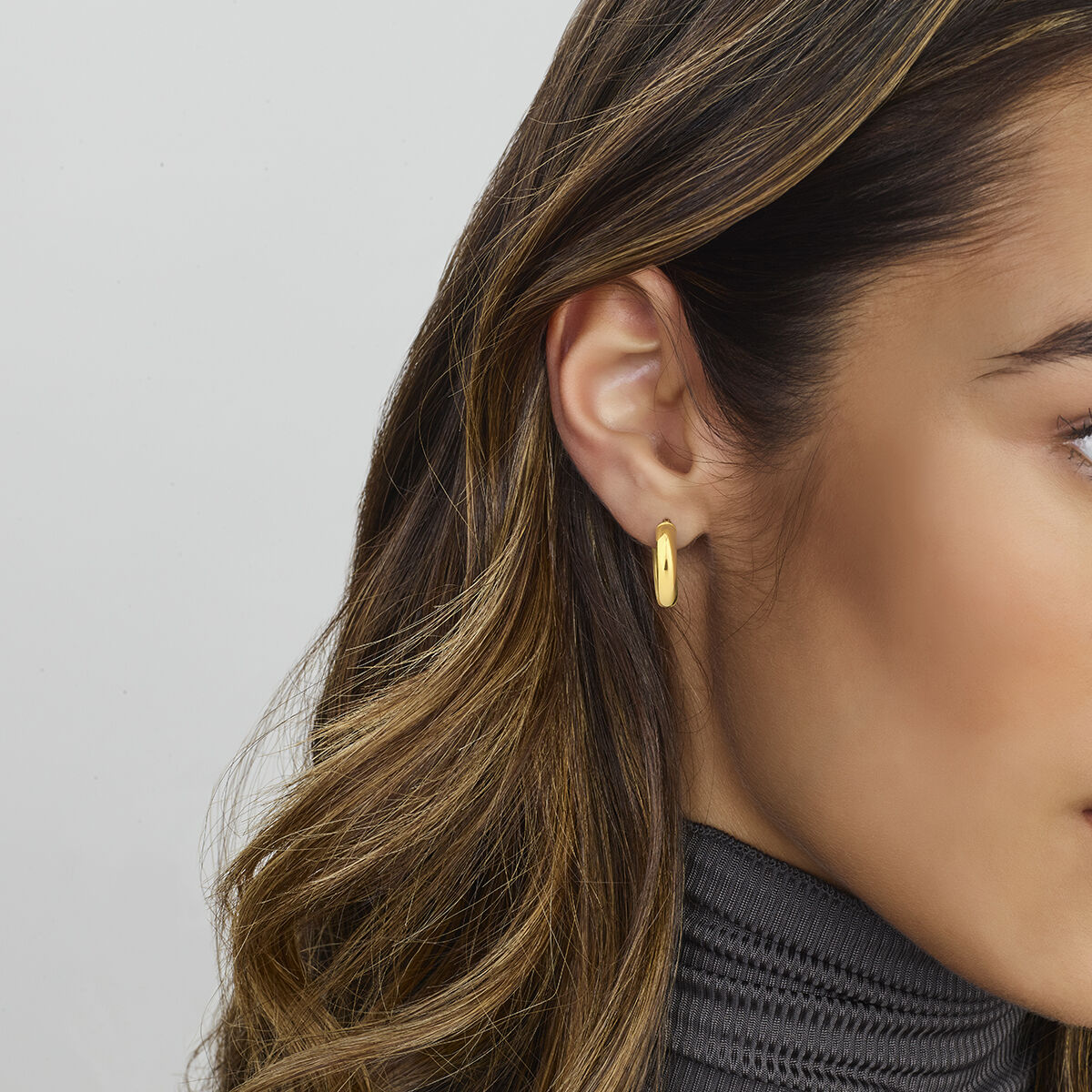 aros tubo redondo 5,0 mm 1 micrón plata chapado en oro amarillo