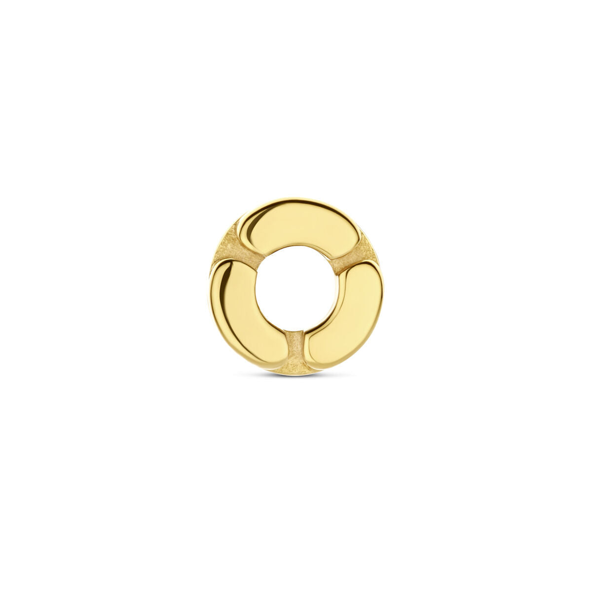 rondel de eslabones 8,5 mm 3 micrones plata chapado en oro amarillo