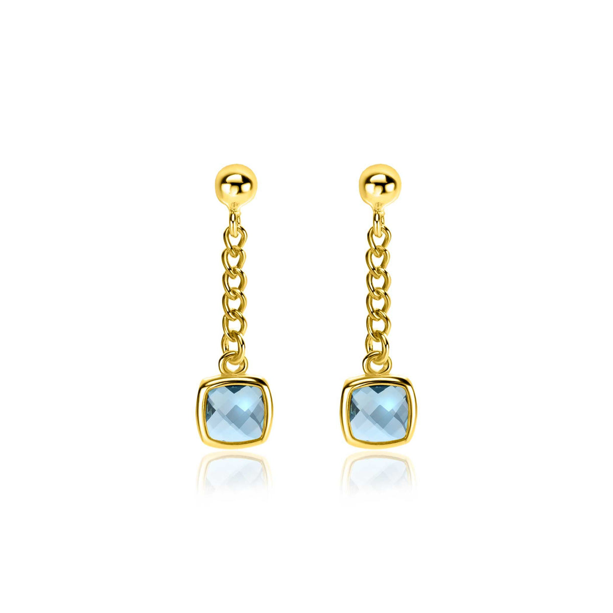 Zinzi Pendientes Chapado en Oro Zio2417 G