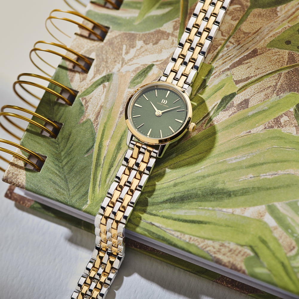 Reloj de mujer diseño danés esfera verde - IV90Q1268