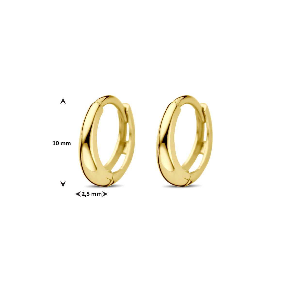 aros 10 mm oro amarillo
