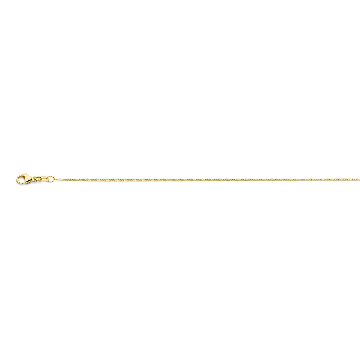 collar gourmette 4 caras pulido 1,0 mm 41 - 43 - 45 cm 18K oro amarillo
