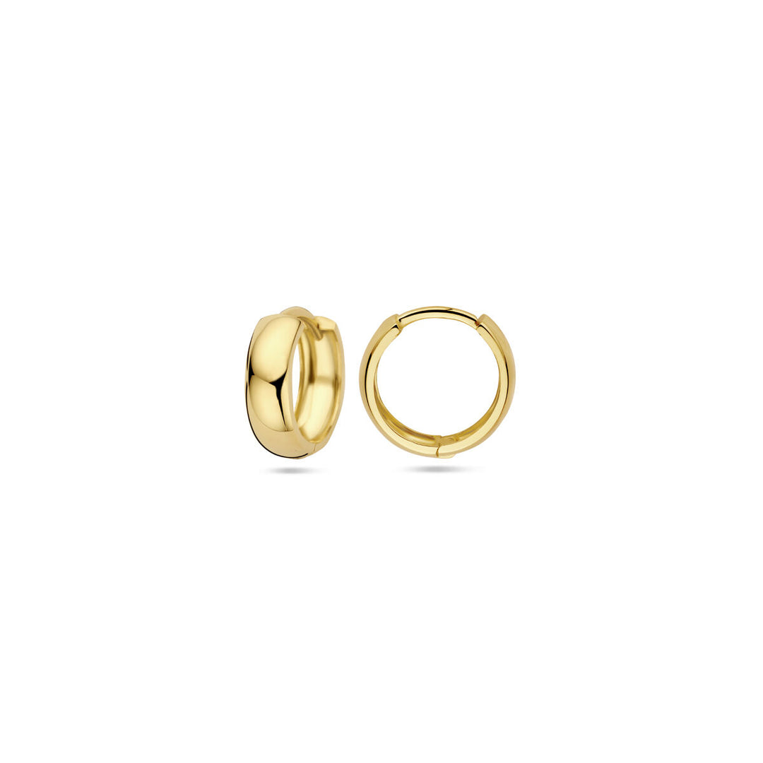 klapoorringen 13 mm 9 Karaat