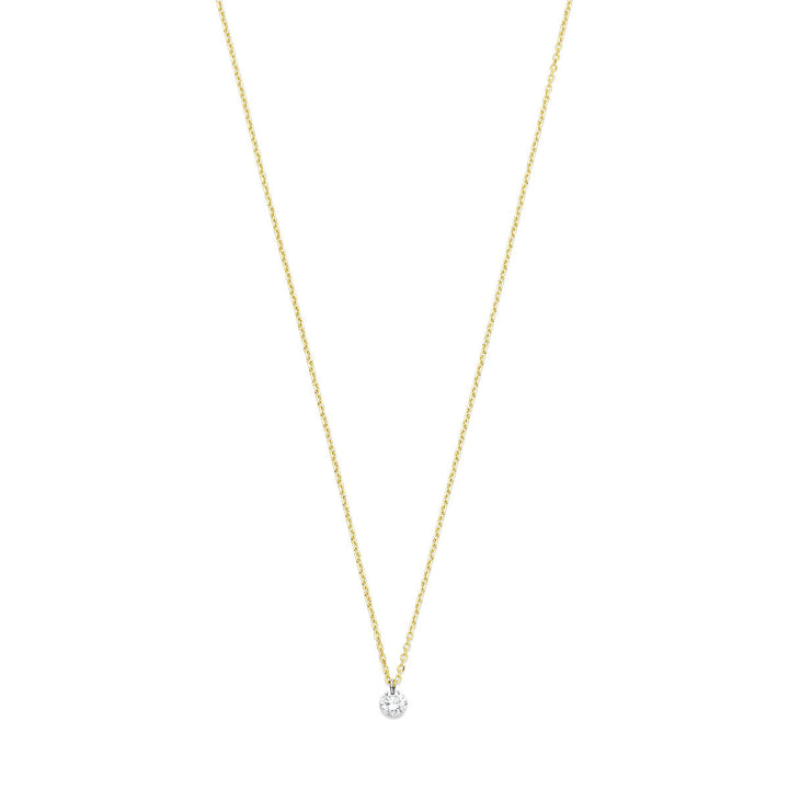 collier diamant 40 – 42 – 44 cm 0.10ct g si 18K geelgoud