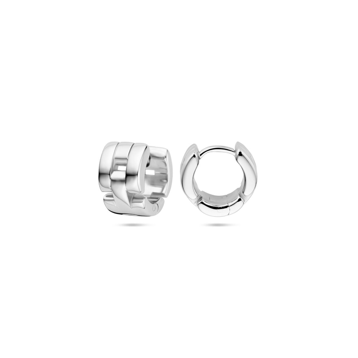 aros de eslabones 10 mm plata rodiada