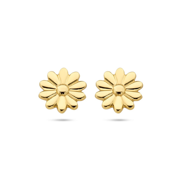 oorknoppen bloem 14K geelgoud
