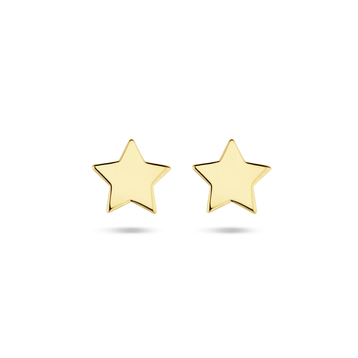 Pendientes de estrella en oro amarillo de 14 quilates.